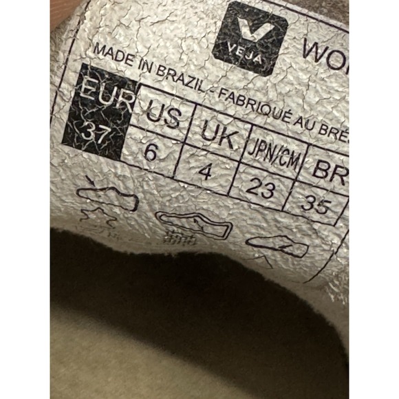 Veja V-10 Women's Size 6 White Leather Lace‎ Up Low Casual Sneakers Shoes - Picture 9 of 9